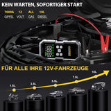 150PSI Air Pump Car Battery Emergency Boosters 7000A/1500A PEAK Car Jump Starter Power Bank Portable Starting Device Car Starter New