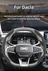 Suede Steering Wheel Cover for Dacia Models Car Interior Accessory Hocasen