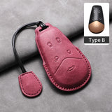 Car Remote Key Case Cover For Voyah Free Dream Phev i-Land 2024 Sheep Suede Key Case Shell Fob Protective Keychains Accessories