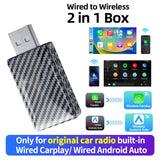 2in1 Wireless CarPlay Adapter for Original Car Radios