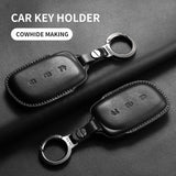 Car Key Case Cover Shell For Lynk & Co Z10 Z20 900 Max Pro Ultra Genuine Leather Remote Key Bag Cover Protector Keychain Hold