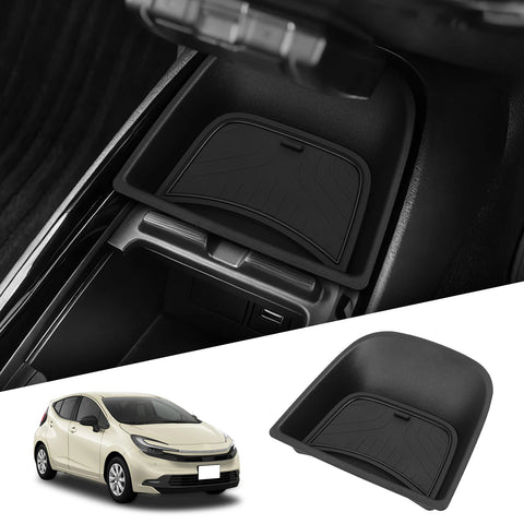 Toyota Aqua 2021-2025 Center Console Tray ABS Car Central Tray Organizer Accessories Tidying Black LED Ambient Light | Car In