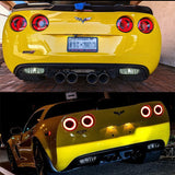 Full LED Halo Tail Lamp Assemblies For Corvette C6 2005-2013