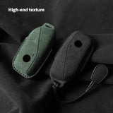 Suede Car Key Case for BMW For G38 G12 F49 i20 G07 G08 1 5 7 Series x1 x5 x7 ix XM i7 M760 Keychain Accessories Car Key Case