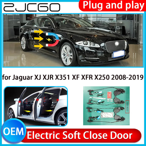 Electric Soft Close Door Kit for Jaguar XJ XF XFR X351 X250 Car Interior Accessory ZJCGO