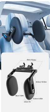 6-Way Adjustable Thickened Memory Foam Car Headrest Neck Pillow, Travel Car Sleeping,Suitable for Kids and Adults