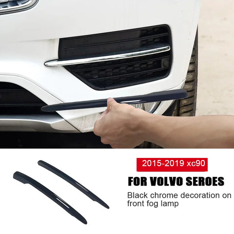 Chrome Fog Light Sticker for Volvo XC90 2015-2019 Car Interior Accessory LINGLUYANG