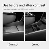 For Hyundai Tucson 2025 Electronic Transmission Center Console Lower Storage Box Organizer Tray Black Car Interior Accessory