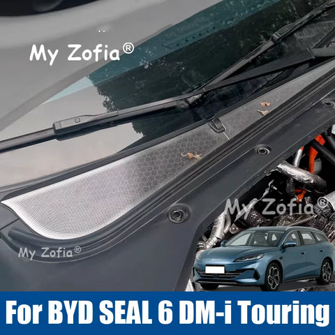For BYD Seal 6 DM-i Touring 2025 2026 Car Cabin Anti Blocking Cover Hood Drain Outlet Modification Protection Accessories Car