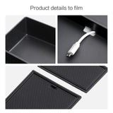 SMABEE for VW ID.7 Armrest Storage Box Car Central Tray Organizer Accessories Tidying Black Armrest Box Storage smabee