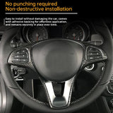 For Mercedes Benz Class A B C E GLE CLA GLC GLA GLS Steering Wheel Trim Strip Decorative Frame Interior Modification Interior