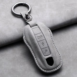 Car Key Case Cover Shell For Porsche Panamera Spyder Carrera Macan Cayman Cayenne 911 970 981 991 Leather Car Keychain Car Ke
