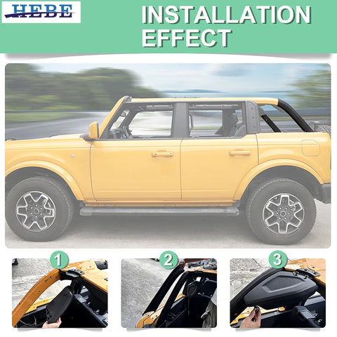 Anti-roll Beam Cover for Ford Bronco 4-Door 2021+ Car Interior Accessory HEBE
