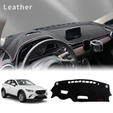 Leather Dashboard Cover Mat for Mazda CX-3 2014–2023 Dashboard Mat CATUSIKI