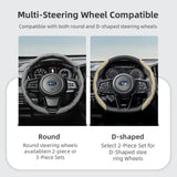 Breathable Leather Steering Wheel Cover for Subaru Car Interior Accessory Hocasen