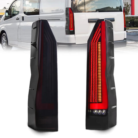 LED Tail Light Assembly Smoked for Toyota Hiace 2019 LED Ambient Light MAGIC COLORM