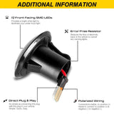 Dynamic Amber Side Markers For Fiat 500 2007-2019 Car Interior Accessory iJDM