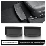 Under Seat Storage Box for Tesla Model Y Launch 2025 Juniper Car Organizer Case Drawer Tray Accessories