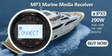 IPX5 Waterproof Marine Stereo with Bluetooth Universal Car Interior Accessory OEM