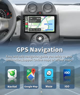 Android 14 Multimedia GPS Navigation for Nissan March 2010-2013