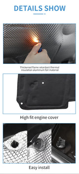 Engine Hood Sound Deadener for Smart 453