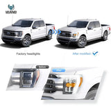 LED Reflection Bowl Headlights for Ford F-150 21-24 LED Ambient Light vland