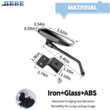 Hood Mount Rearview Mirror for Mitsubishi Pajero SUV Car Interior Accessory HEBE