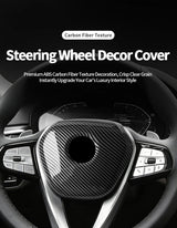 For BMW G-Chassis Carbon Fiber Car Steering Wheel Airbag Trim Protection Cover Car Steering Wheel Airbag Trim Protection Cove