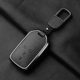 Metal and Leather Car Key Case Cover for Honda CRV and Civic Models