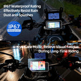 6 Inch CarPlay GPS Navigator with DVR for Motorcycles Android Head Unit AKAMATE
