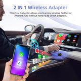Universal Wireless CarPlay and Android Auto Adapter Dongle CarPlay Adapter LEXXSON