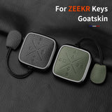 Metal and Leather 4 Button Car Key Case Cover for Zeekr X 001 009 2022 2023 Car Key Case OEM