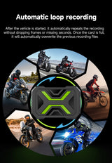 1080P Dual Channel Motorcycle Dashcam with Night Vision