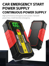 2000A 12V Car Jump Starter Portable Power Bank Battery Charger Emergency Car Booster for 8.0L Gas/7.0L Diesel 12V Car Jump St