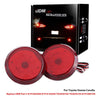 Red LED Bumper Reflectors Brake Lights for Toyota