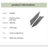 For BMW 2er Two-Door G42 3er i3 G20 G28 4er i4 G23 Center Console Side Trim Sticker Car Interior Accessories Made of Alcantara