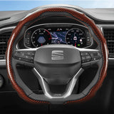 Carbon Fiber Snap-On Wheel Cover for Seat Ibiza