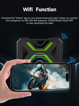 1080P Dual Channel Motorcycle Dashcam with Night Vision