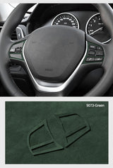 For BMW F20 F21 F30 F34 Steering Wheel Trim Frame Sticker Car Premium Interior Tuning Accessories Made of Alcantara Customizable