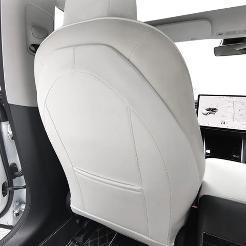 Leather Seat Back Protector Kick Mats for Tesla 3 Y Car Interior Accessory GMUNI