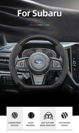 Suede Carbon Cover for Subaru WRX Forester Outback Car Interior Accessory Hocasen