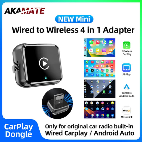 CarPlay Adapter 4in1 Wireless for OEM Vehicles CarPlay Adapter AKAMATE