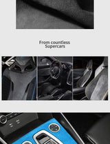 Premium Alcantara Car Center Console Gear Shift Panel Cover for Audi A3 S3 8Y (2020-) Car Interior Accessory OEM