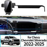 Stable Clip-On Phone Mount Base for Chevrolet Silverado 2022–2025 Car Phone Holder CATUSIKI