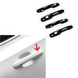 Black Glossy Door Handle Covers for Volvo XC60 Car Interior Accessory LINGLUYANG