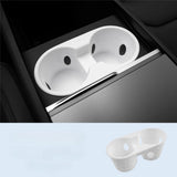For Tesla Model 3 Highlander Juniper Silicone Cup Holder Insert Mat Center Console Anti Slip Water Cup Pad