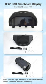 12.3-Inch Digital Instrument Cluster for BMW X3 X4 X5 X6 Android Head Unit AUTOTOP