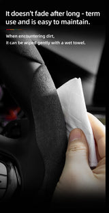Anti-Slip Suede Steering Cover for Chevrolet Models