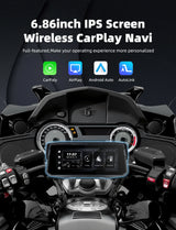 6.86" GPS Navigation Screen for Universal Motorcycles Android Head Unit EKIY