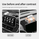 Toyota RAV4 2026 Car Dashboard Storage Tray Display Screen Rear Storage Box Silicone Tray Organizer Accessories Black Car Int